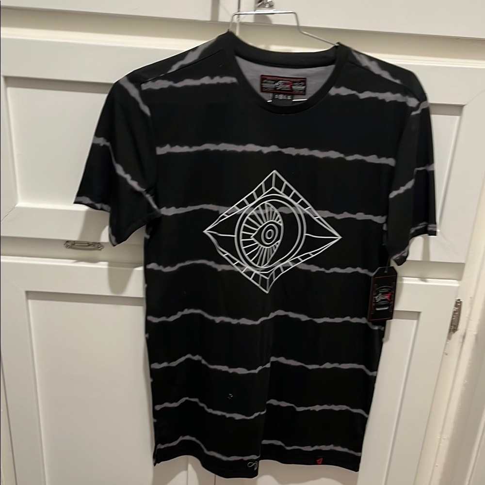 Navy Blue Short Sleeve Tee with Breathable Fabric and Relaxed Fit